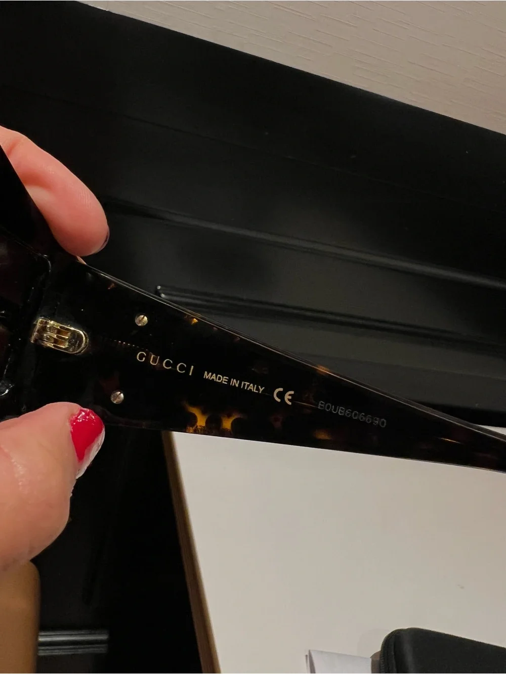 Y2K Gucci Rhinestone Shield Sunglasses